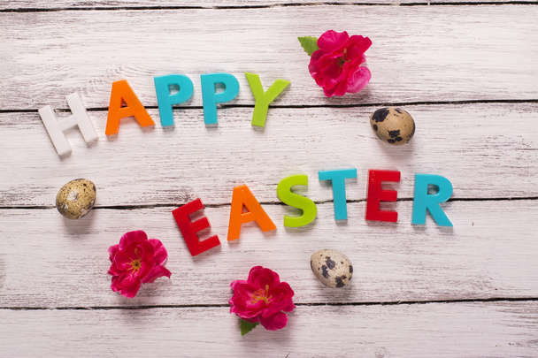 Happy easter greeting card - Photo, image