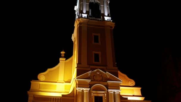 Holy Spirit Church in Torun, Poland. Post-Evangelical Church of Holy Spirit dates back to the 18th century. It is an academic church of The University of Nicolas Copernicby, conducted by the Jesuits. - Footage, Video