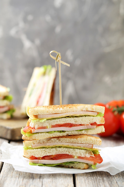 Tasty and fresh sandwiches - Foto, imagen