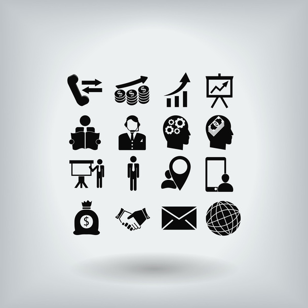 Business icons set - Vector, Image