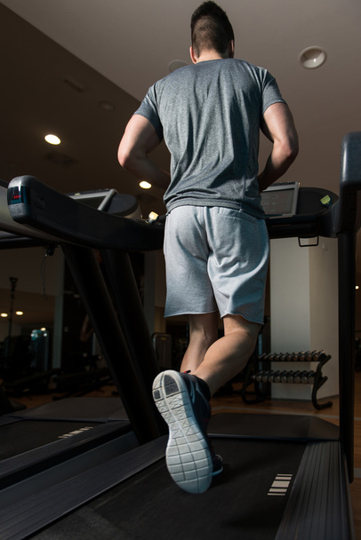 Exercising On A Treadmill Close-Up - Foto, immagini