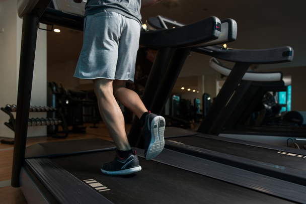 Exercising On A Treadmill Close-Up - Foto, imagen