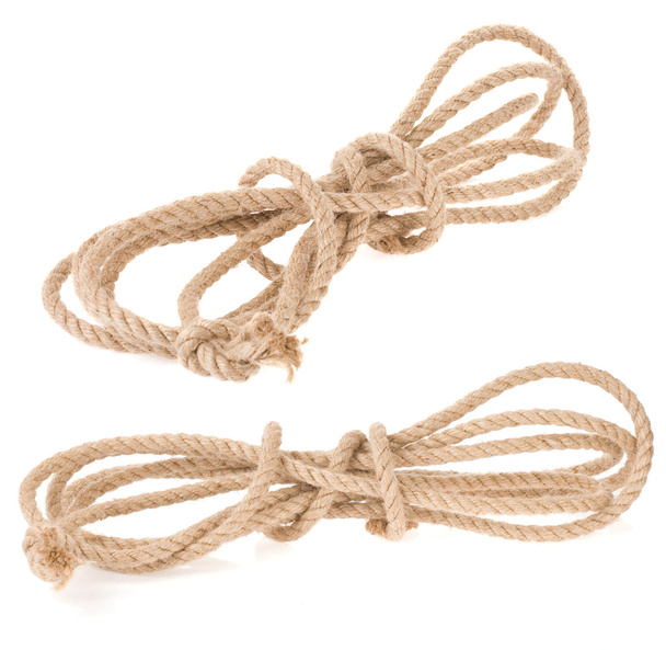 Rope isolated on white - Foto, afbeelding