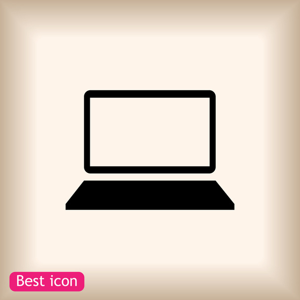 laptop computer icon - Vektor, obrázek