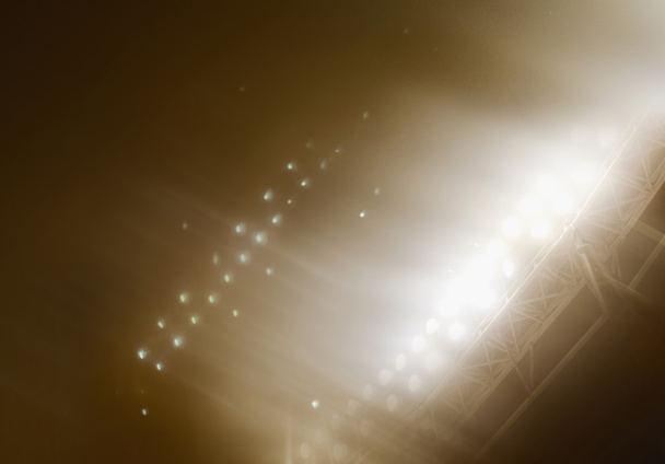 Weergave van stadion lichten 's nachts - Foto, afbeelding