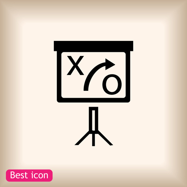 business presentation sign icon - Вектор,изображение