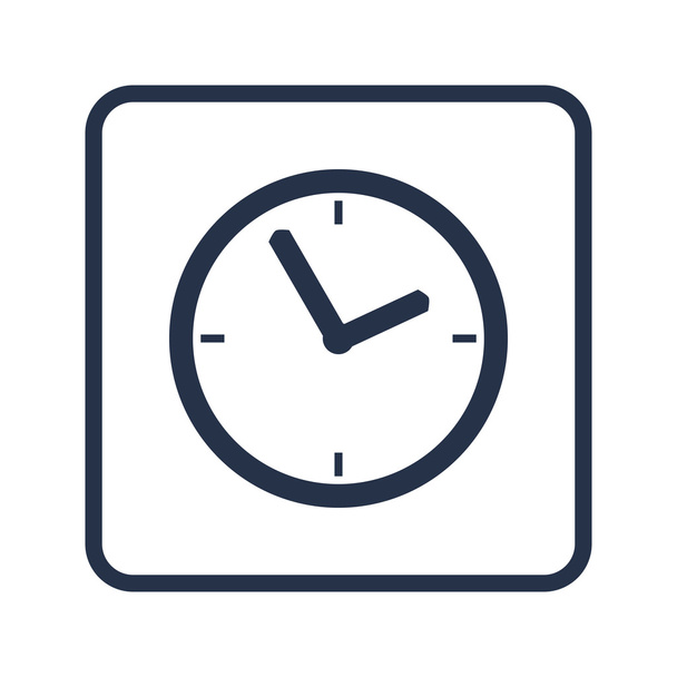 clock icon, clock symbol, clock vector, clock eps, clock image, clock logo, clock flat, clock art design, clock blue round - Wektor, obraz