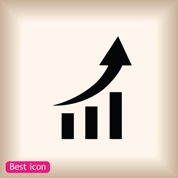 business graphic icon - Vector, Imagen