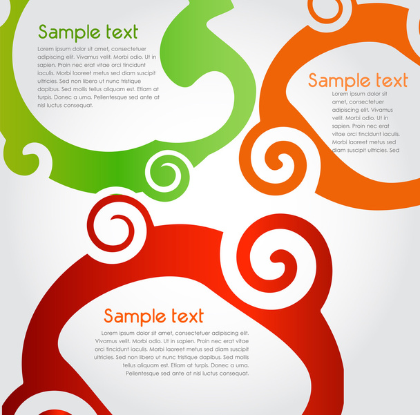 Colorful text box - Vector, Image