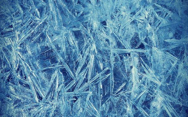 Textuur van natuurlijke ijs patroon  - Foto, afbeelding