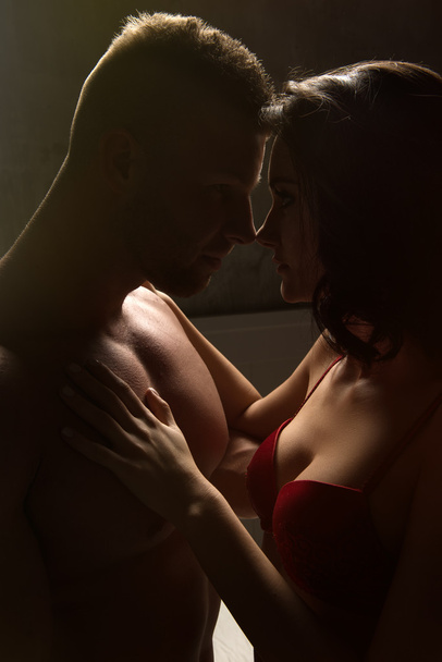 Passion portrait of couple in love - Photo, Image