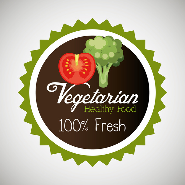 organic food design - Vetor, Imagem