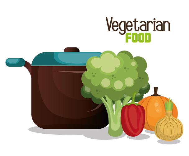 organic food design - Vector, Imagen