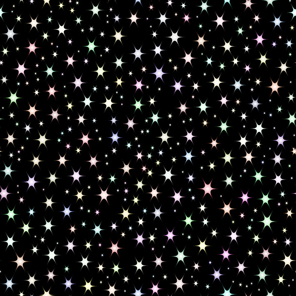 Espaço fundo, céu noturno e estrelas
 - Vetor, Imagem