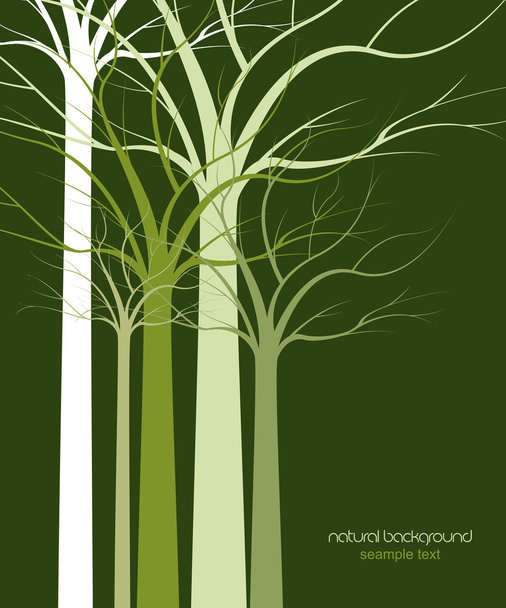 Bäume 7 - Vektor, Bild