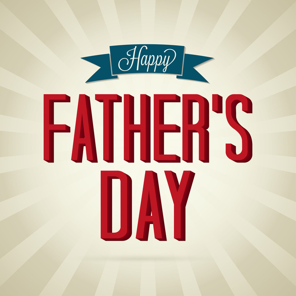 Happy Fathers Day - Vector, imagen