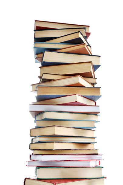 высокая стопка книг - Фото, изображение