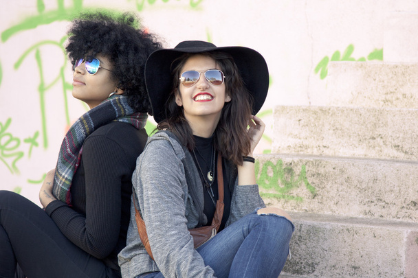kentsel moda kızlar - Fotoğraf, Görsel