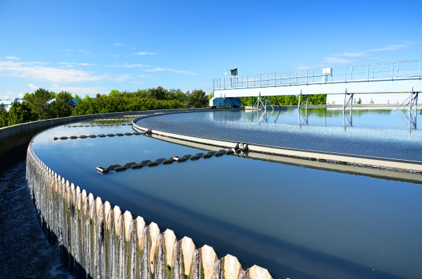Modern urban wastewater treatment plant. - Photo, Image