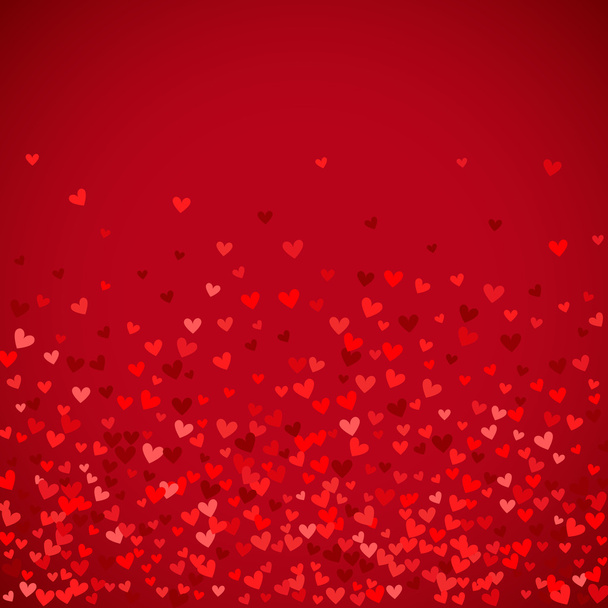 Romantikus piros szív háttér. illusztráció - Fotó, kép