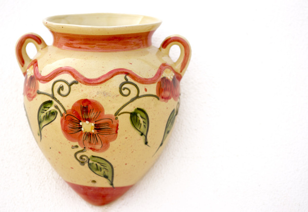 Mediterranean ceramic decorative wall pot. - Photo, Image