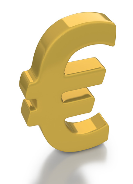 Gold Euro Currency Icon - Foto, afbeelding