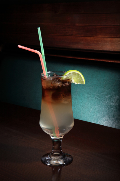 Glass of long island cocktail - Foto, Imagem