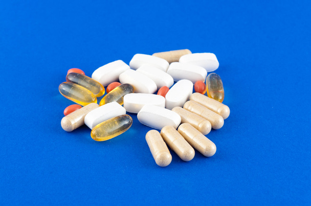 Various pills of supplement - Foto, Imagem