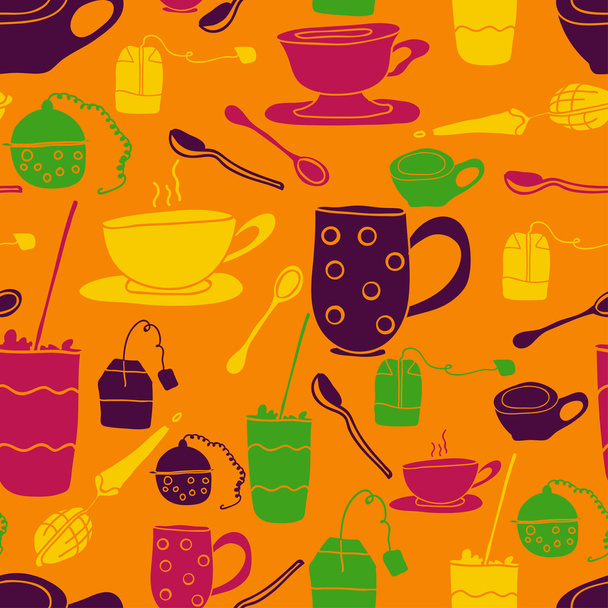orange cup pattern - ベクター画像