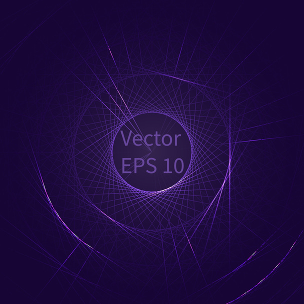 Round frame, line with a shiny effect - Vector, Image