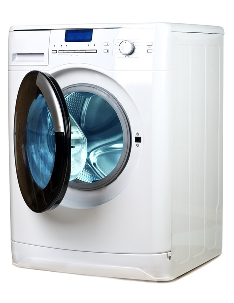 The washing machine on a white background - Foto, Imagen