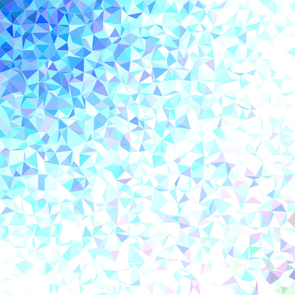 Light blue triangle mosaic background design - Vector, Image