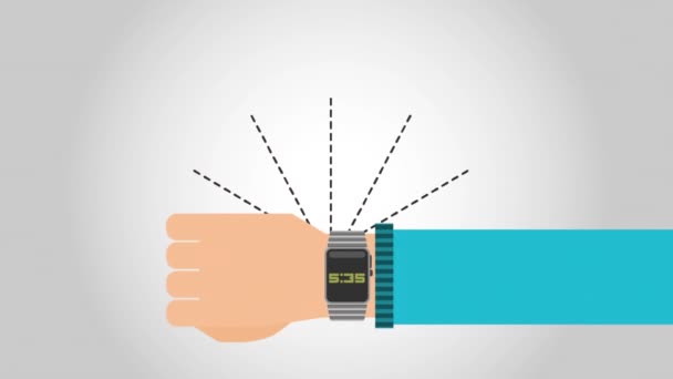 wearable technology animation - Footage, Video