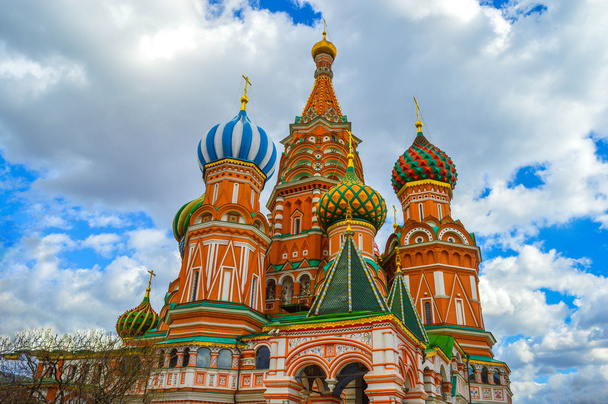 Saint Basil's Cathedral (Red Square in Moscow) - Fotoğraf, Görsel
