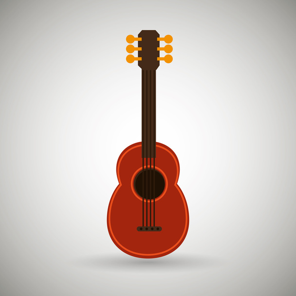 guitar isolated design - Vector, Imagen