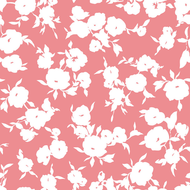 Flower illustration pattern - Διάνυσμα, εικόνα