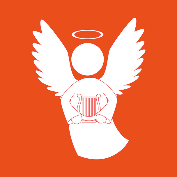 красивый ангел дизайн
 - Вектор,изображение