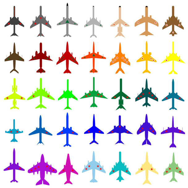 Aviones
 - Vector, imagen