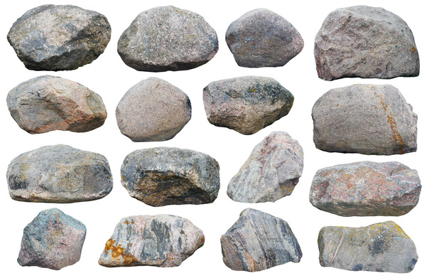 Sixteen big granite stones  - Photo, Image