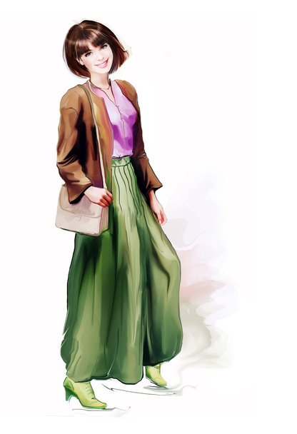 full length fashionable woman - Zdjęcie, obraz