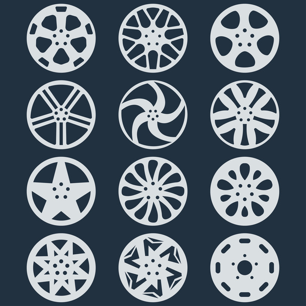 Conjunto de discos de rueda vectorial
. - Vector, Imagen