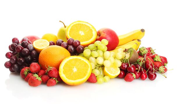 frutti esotici e bacche isolate su bianco
 - Foto, immagini