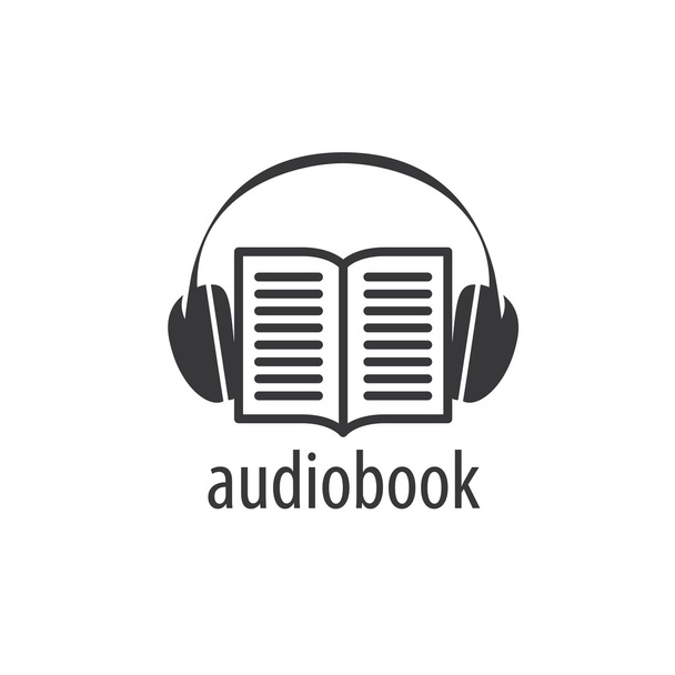 Audioboek. Vector logo sjabloon - Vector, afbeelding