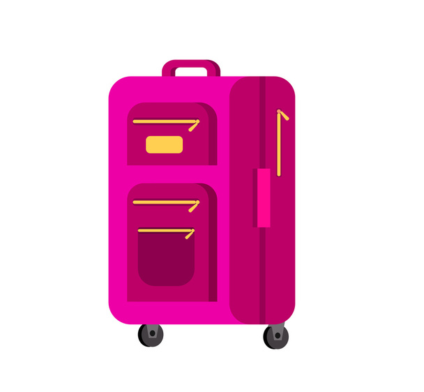 Travel bags . Luggage suitcase - Vektör, Görsel