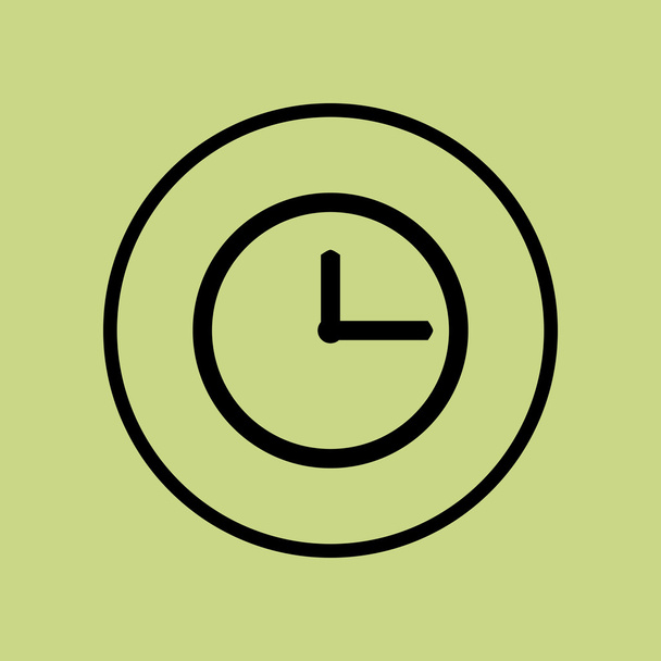 icône de l'horloge, symbole de l'horloge, vecteur d'horloge, eps horloge, image de l'horloge, logo de l'horloge, horloge plate, conception de l'art de l'horloge, horloge anneau vert
 - Vecteur, image