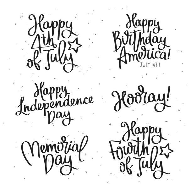 Set of labels to the Independence Day. - Vector, afbeelding