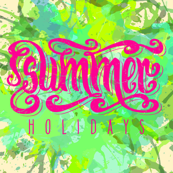 Bright Summer holidays - Vector, Image