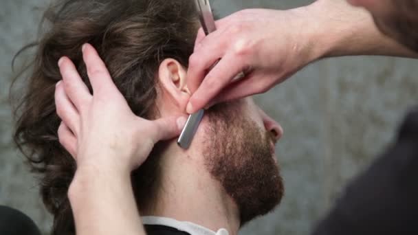 Friseurladen. Männerfrisur - Filmmaterial, Video