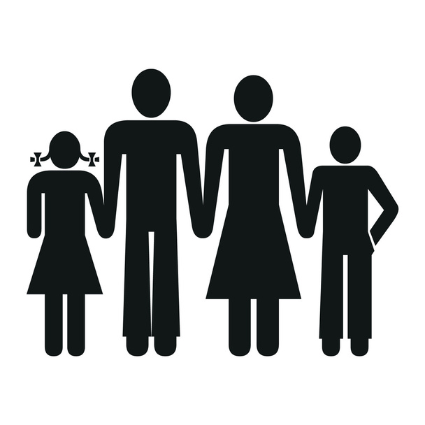 Rodinný ikona pozadí  - Vektor, obrázek