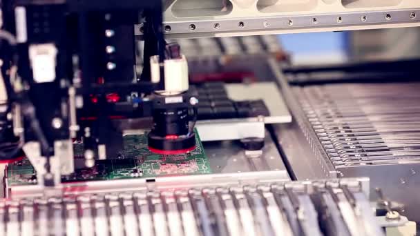 Automated circuit board production. - Footage, Video